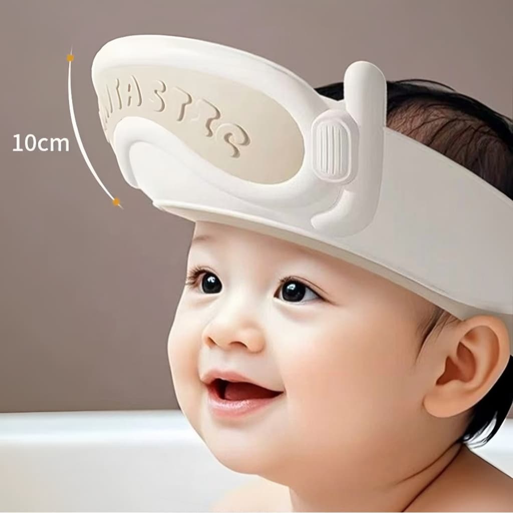 Touca de Banho de Silicone para Bebês – Antivazamento, Confortável e com Drenagem Rápida