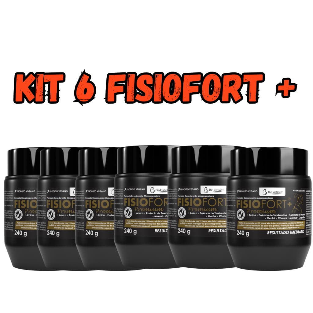 💪KIT  Fisiofort Premium Pomada 240g – Alívio e Conforto Onde Você Precisa! 💪