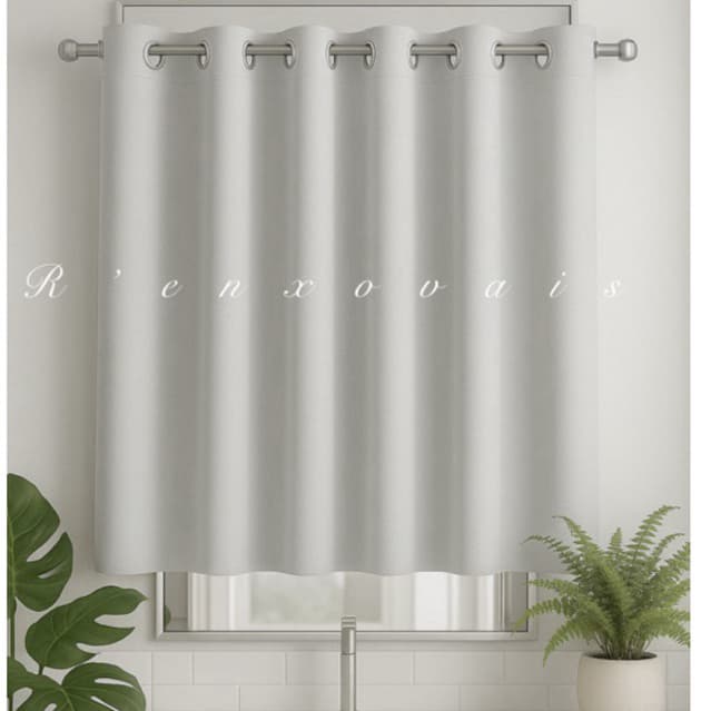 Cortina Para Vitro Blackout 0,90x0,80 Para Janela Banheiro