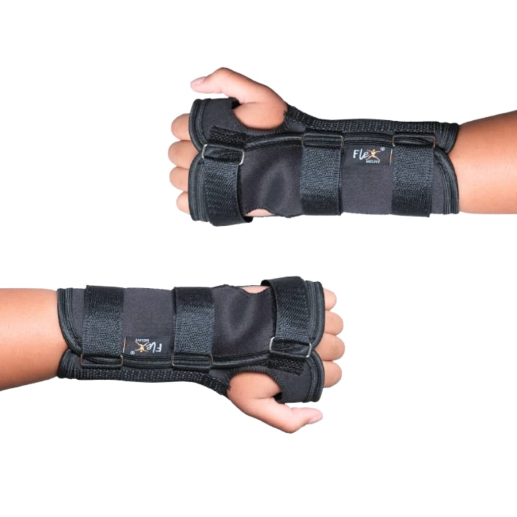 Par De Munhequeira Com Tala Bilateral Pulso Órtese Punho Ajustável Estabilizadora Tendinite