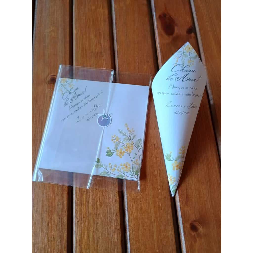 CONES PARA PÉTALAS PERSONALIZADOS PARA CASAMENTO