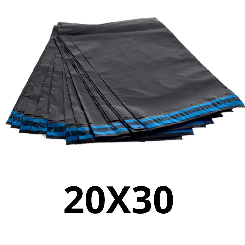 Kit 250 / 500 /1000 UN Envelope de Segurança Preto 20X30 E-Commerce Lacre Auto Colante Impermeável