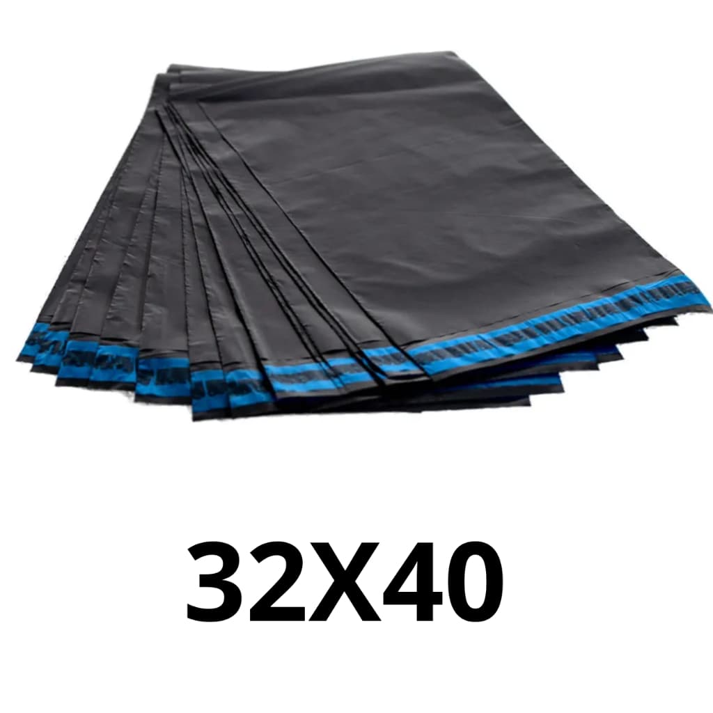 Kit 250 / 500 /1000 UN Envelope de Segurança Preto 32X40 E-Commerce Lacre Auto Colante Impermeável
