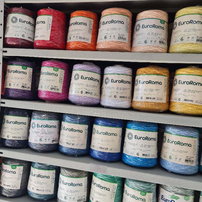 Barbante Euroroma Numero 6 - 610-600g- Artesanato