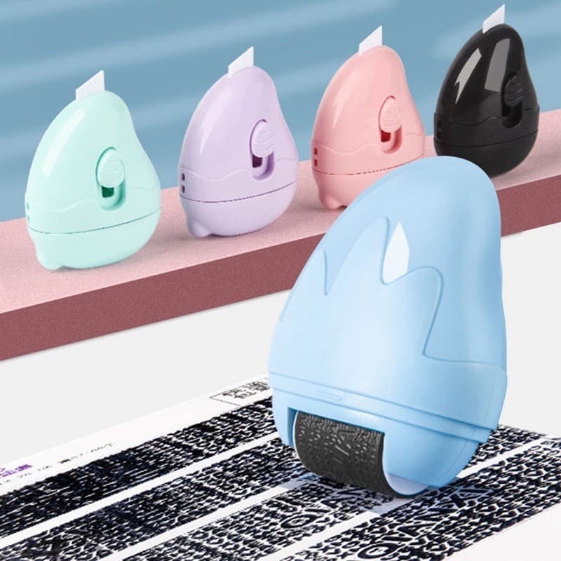 Carimbo Marca Texto De Proteção De Privacidade Com Faca Utilitária Utensílio De Segurança