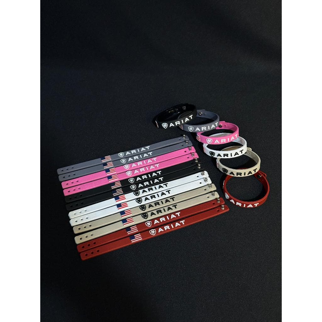Pulseira Ariat Country Silicone Varias Cores Vaquejada Agroboy Rodeio PROMOÇÃO