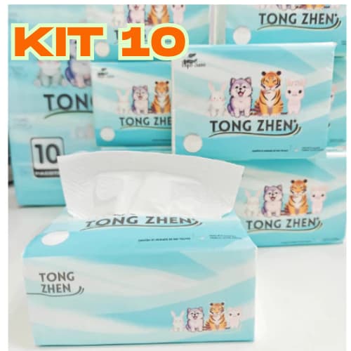 Lenço Papel kit10 Papel toalha interfolha 5 dobras branco c/400 Ipel