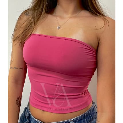 Top Tube Blusa Cropped Poliamida tomara que caia