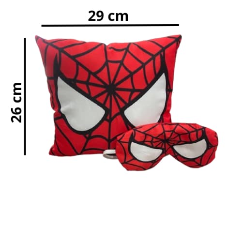 Almofada Cheia + Tapa Olho Personagem Decorativa Stitch Patrulha Canina Homem Aranha Capivara