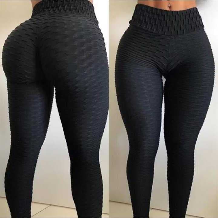 Calça Legging Bolha Suplex Cós Alto Empina Bumbum Fitness Suplex 3D Legue Textura Flocada Academia Leg Cintura alta qua