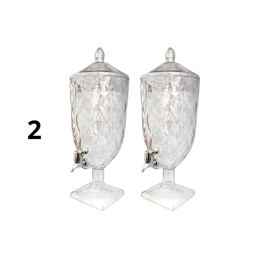 Suqueira KITS de 2, 3, 4 e 6 quantidades Jarra Cristal Diamond 4,5 L p/Bebidas, Agua Saborizada e Sucos
