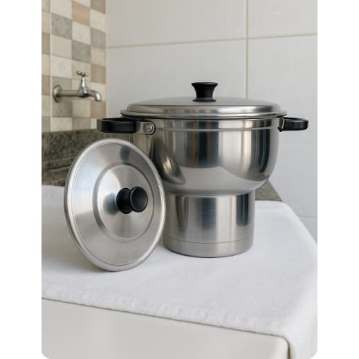 Cuscuzeira Tradicional Panela Nordestina  - Sabor e Tradição em Cada colherada - Temos P M e G