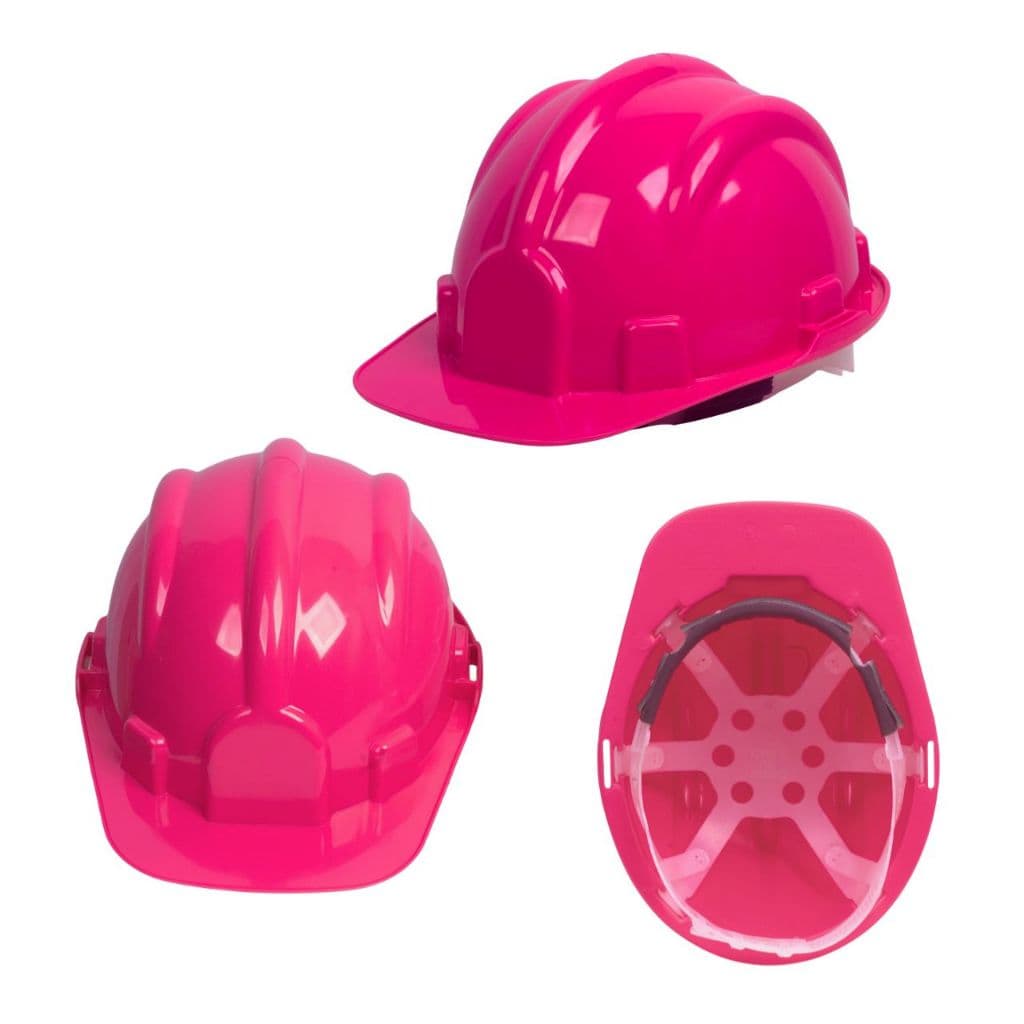 Capacete De Segurança Mulher Feminino Rosa Vermelho Pink Certificado do Ministerio do Trabalho