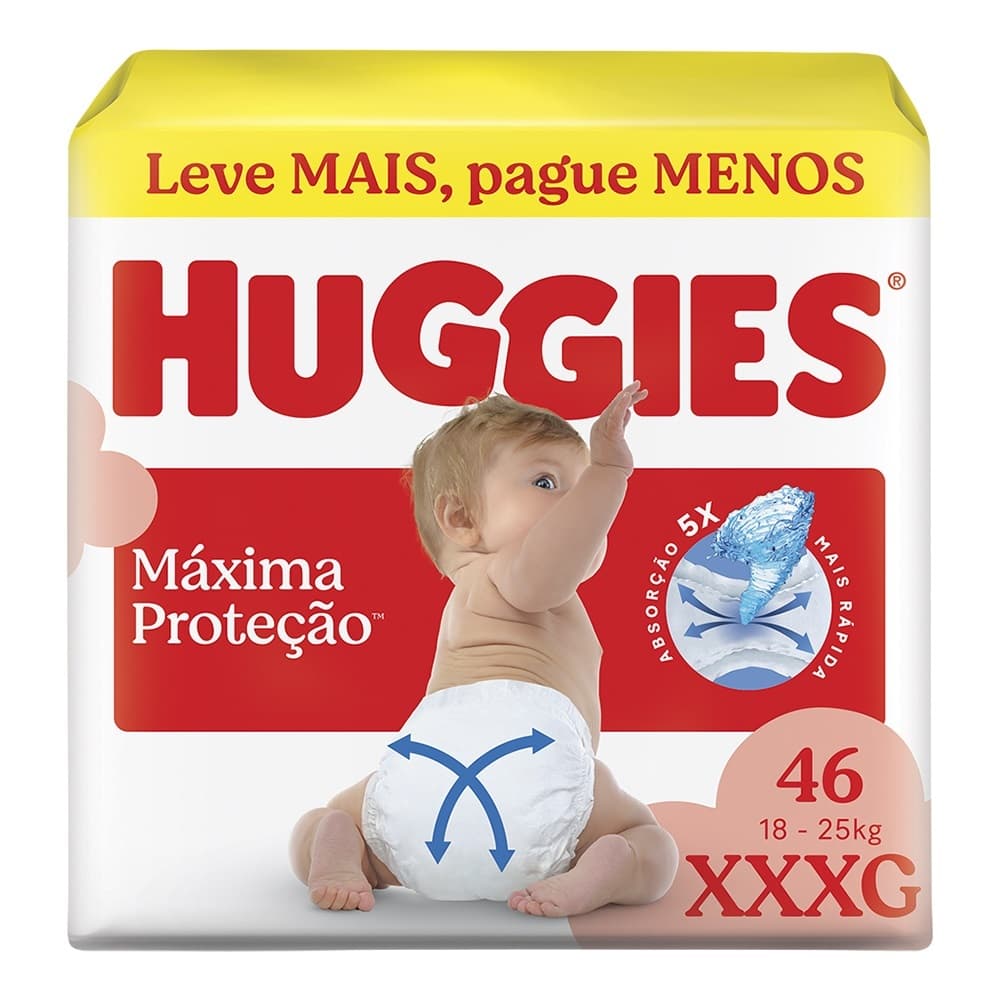 Fralda Huggies Supreme Care XXXG - 46 Unidades