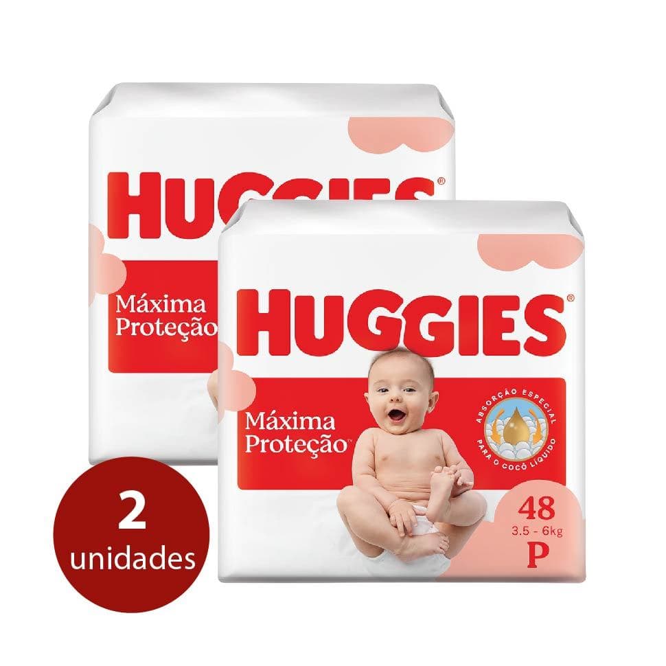 KIT Fraldas Huggies Supreme Care Mega P - 96 Fraldas