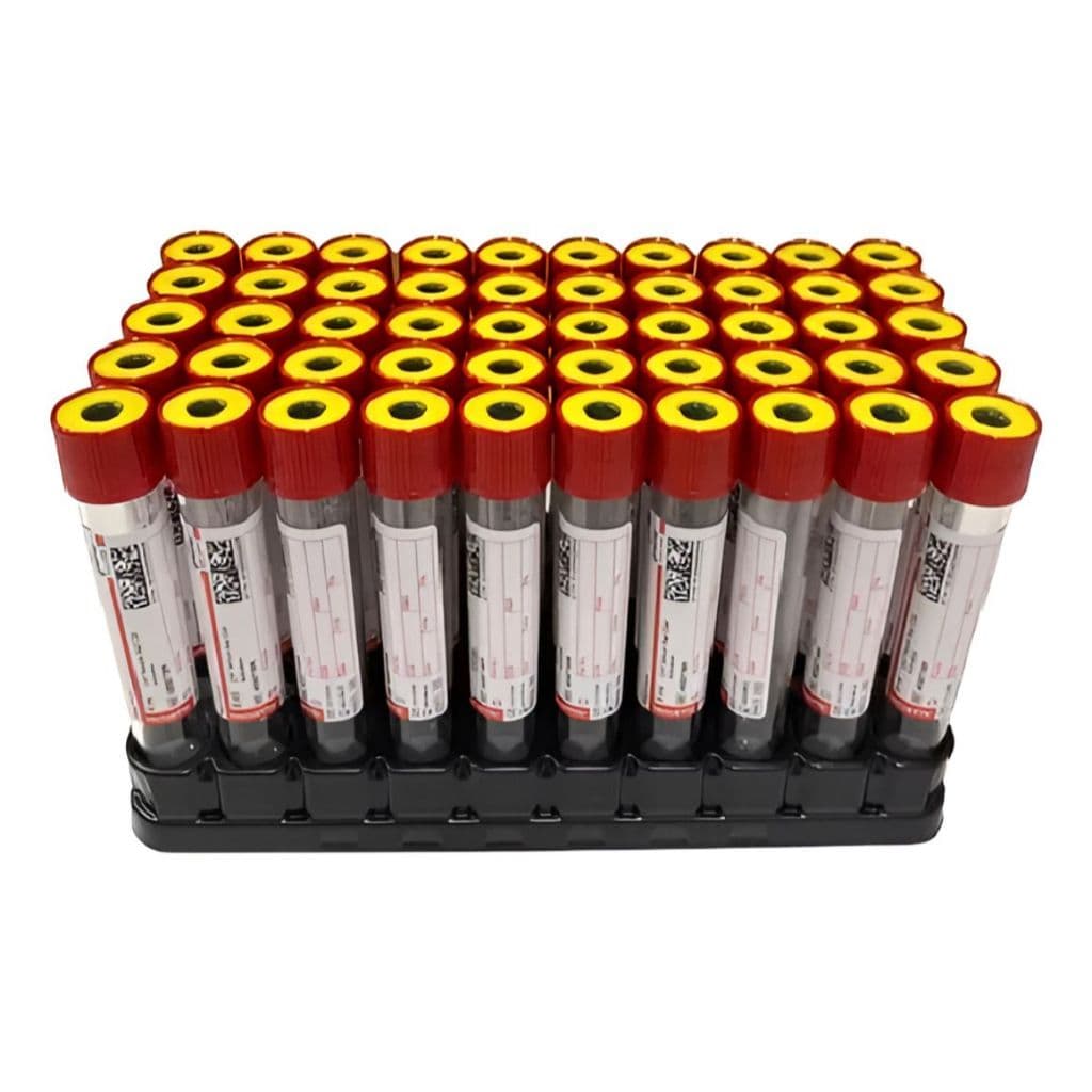 50 Tubos Tampa Amarela 3,5ml Gel Separador - Vacuette