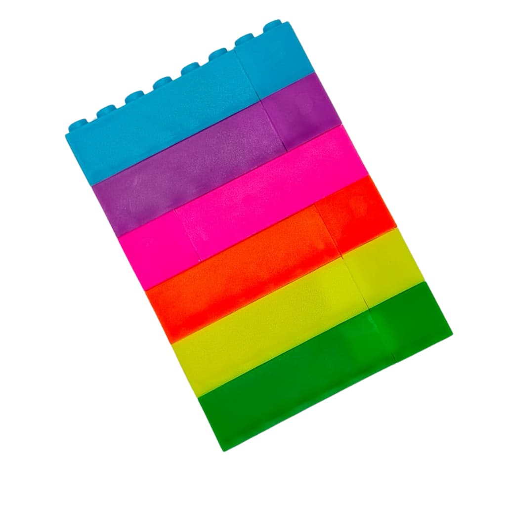 Marca Texto Lego Com 6 Cores Papelaria Fofa Divertida