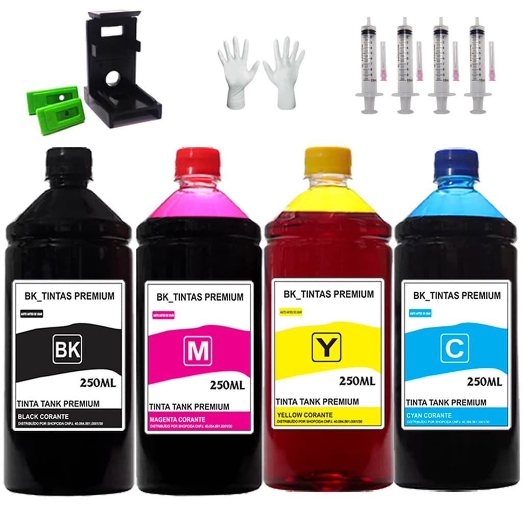 1l Tinta Recarga Cartucho Para Hp Impressora 2874 2774 2676 2376 664 667 667xl