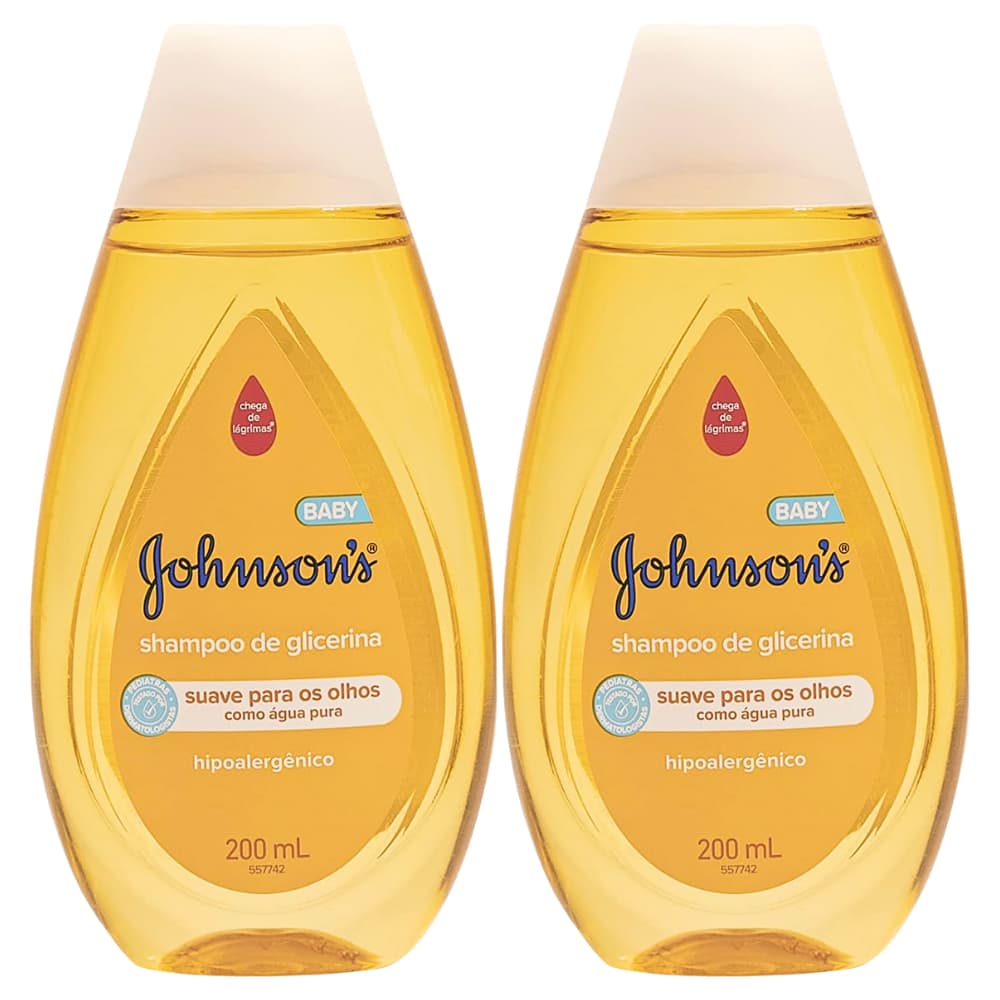 KIT 2 Shampoo Johnsons Baby 200ML