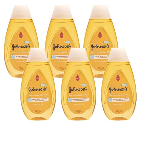 KIT 6 Shampoo Johnsons Baby 200ml