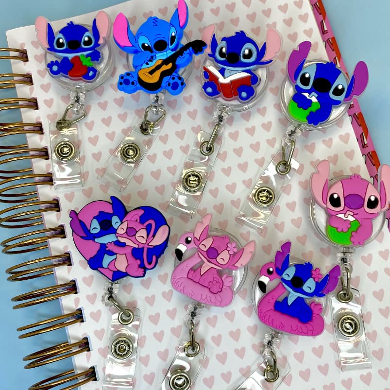 Porta Crachá Retrátil Roller Clip Personalizados e fofinhos