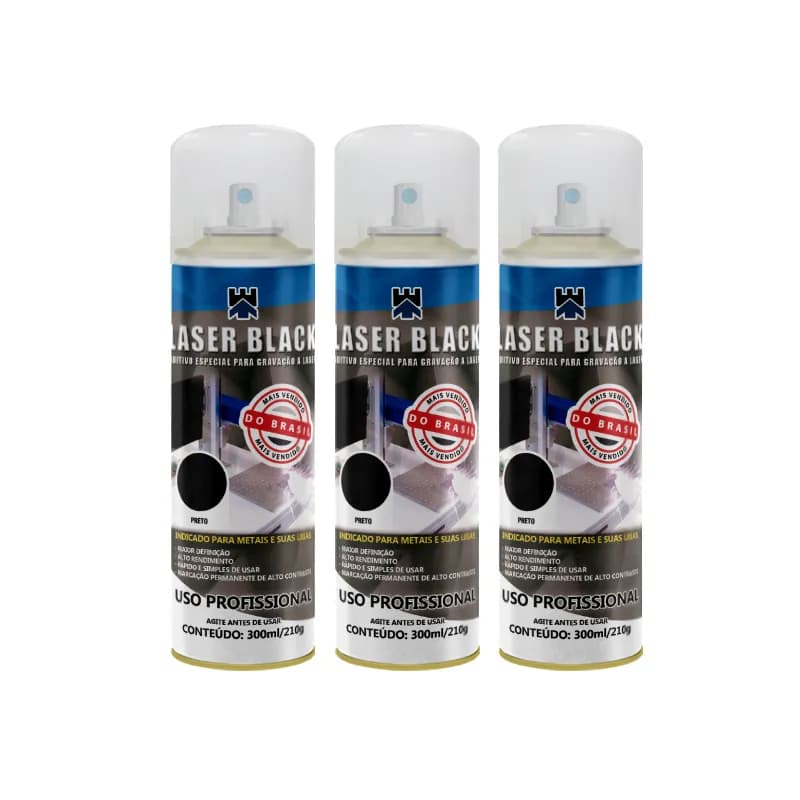 ADITIVO PARA GRAVAÇÃO A LASER 300ml/210g - LASER BLACK