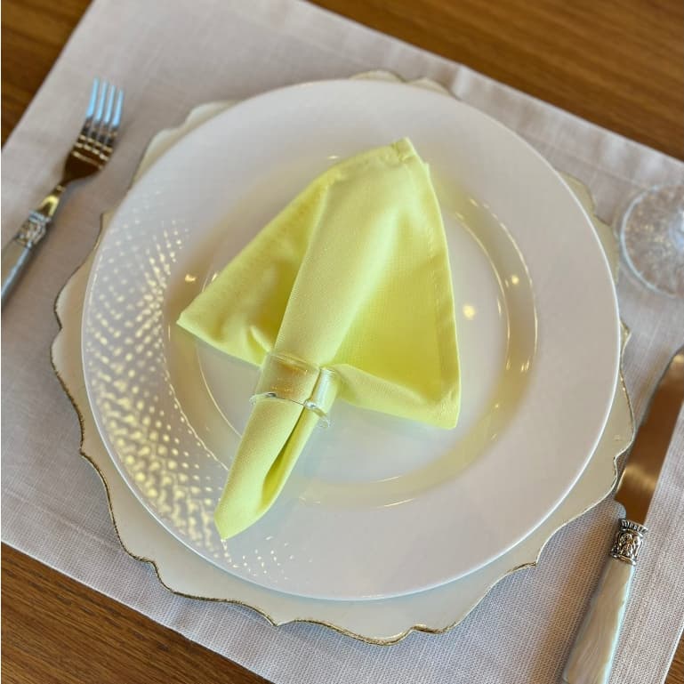 Kit 6 Guardanapos em Algodão Premium 35 x 35 com bainha Mesaposta