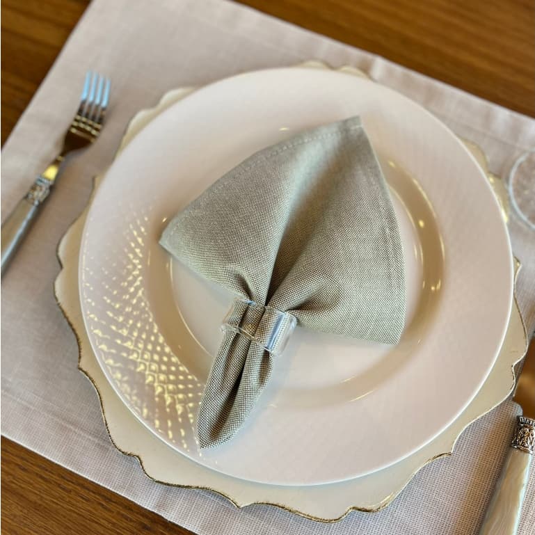 Kit 4 Guardanapos em Algodão Premium 35 x 35 com bainha Mesaposta