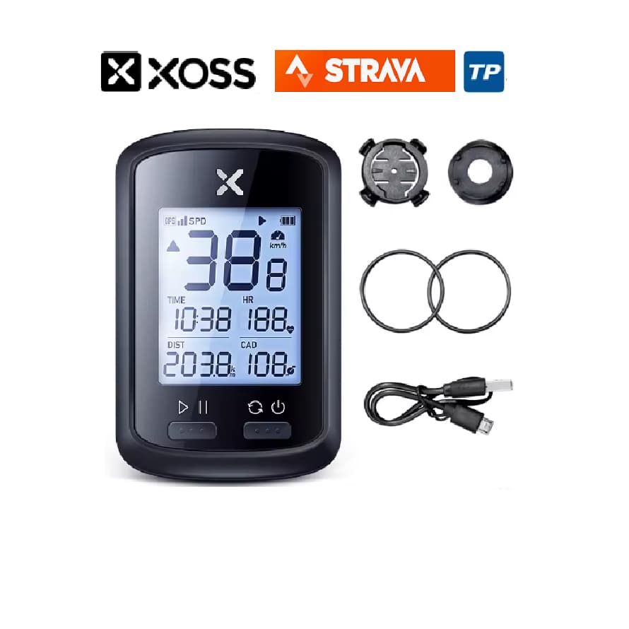 Gps Xoss G+ Plus Ciclocomputador Bluetooth Strava Preto