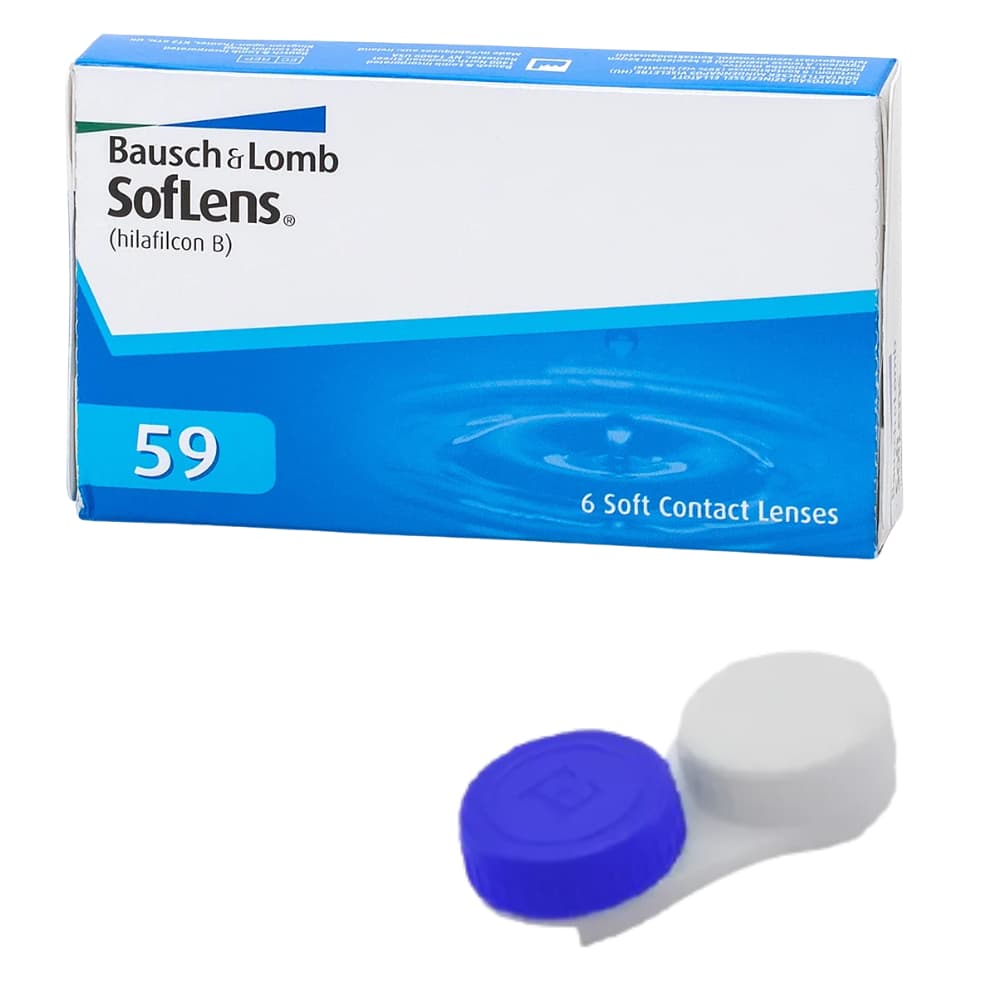 Lente De Contato Bausch + Lomb Soflens 59 Mensal + Estojo
