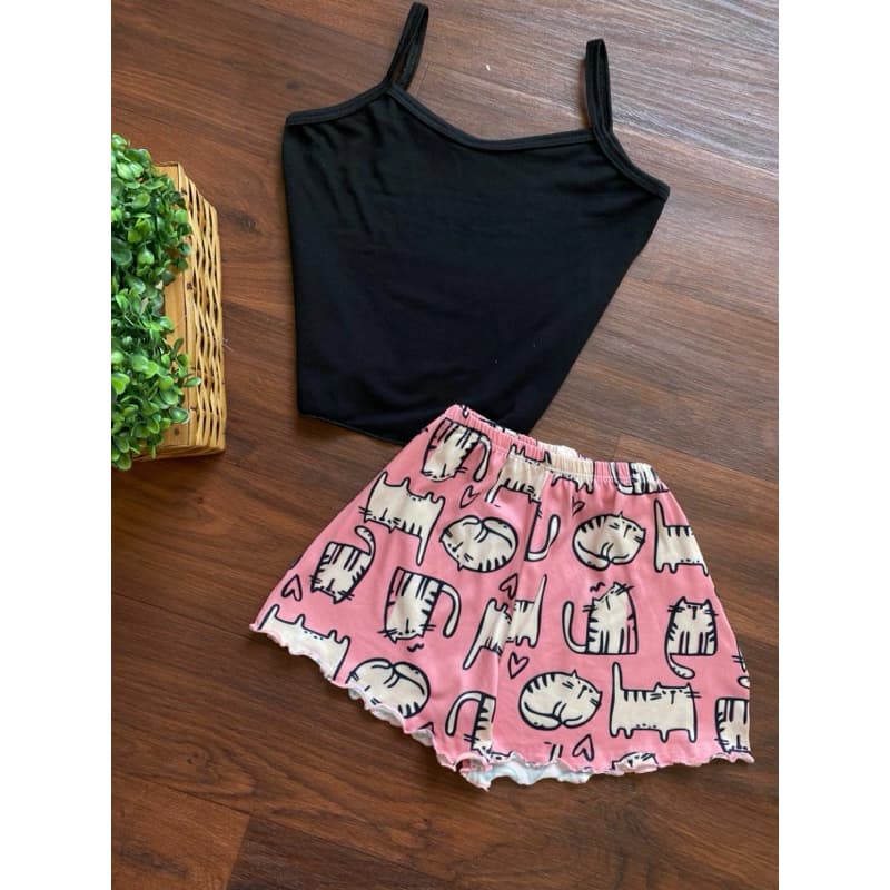 Baby-Doll Infantil com Estampa Fofa