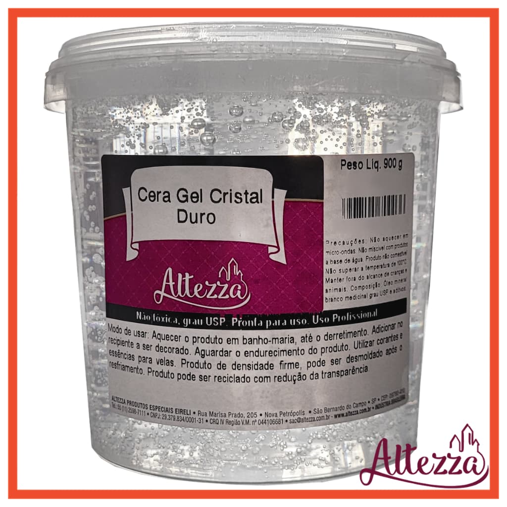 Parafina Gel Cristal Dura Kit 1 Altezza 900gr = 1,10 Litros