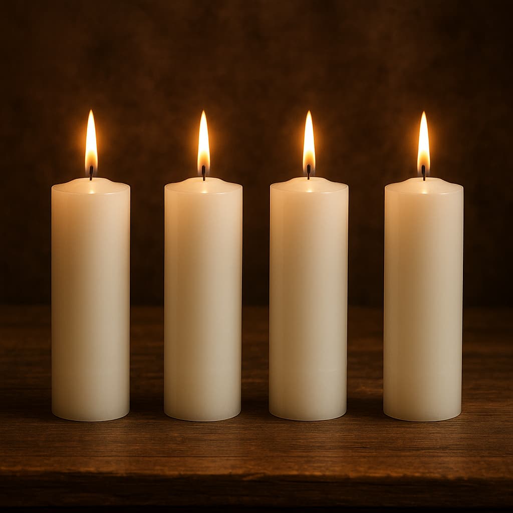 Kit 10 Velas Votiva 7 Dias Branca 260g Parafina Pura Kit Velas Sete Dias Católica