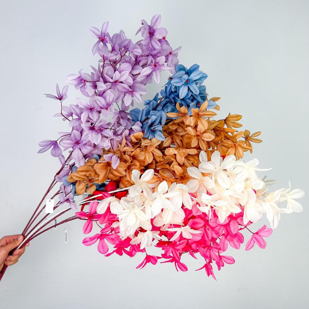 Grande Flor de Plumeria Nova Versão 90 cm Flores Artificiais Decoração Galho  -BH802484