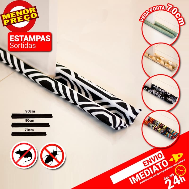 Veda Porta Protetor Contra Insetos Sujeiras Sortidos 70Cm