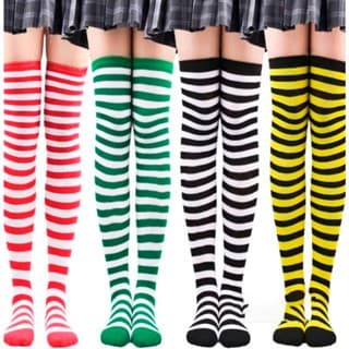 Meia 7/8 Listrada - Fantasia Cosplay