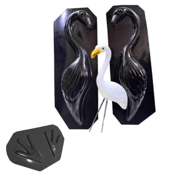 Kit Forma Flamingo Jardim Para Gesso