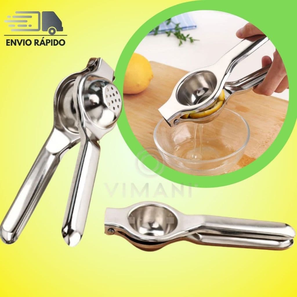 Espremedor De Limão De 20cm Manual Inox Para Drinks Bebidas Saladas Sucos