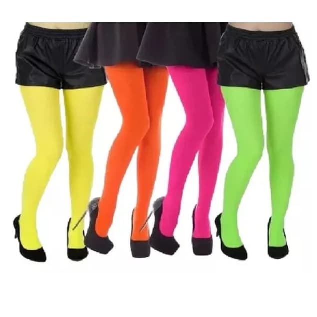 Meia Calça Neon Festa luz negra , Carnaval, Bloquinho menor preço laranja verde vermelho amarela