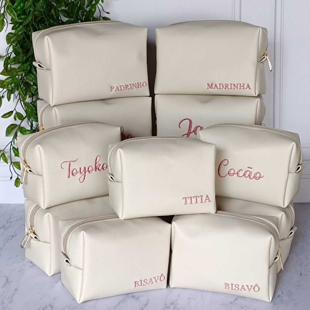Kit 10 Necessaires Personalizadas dois lados