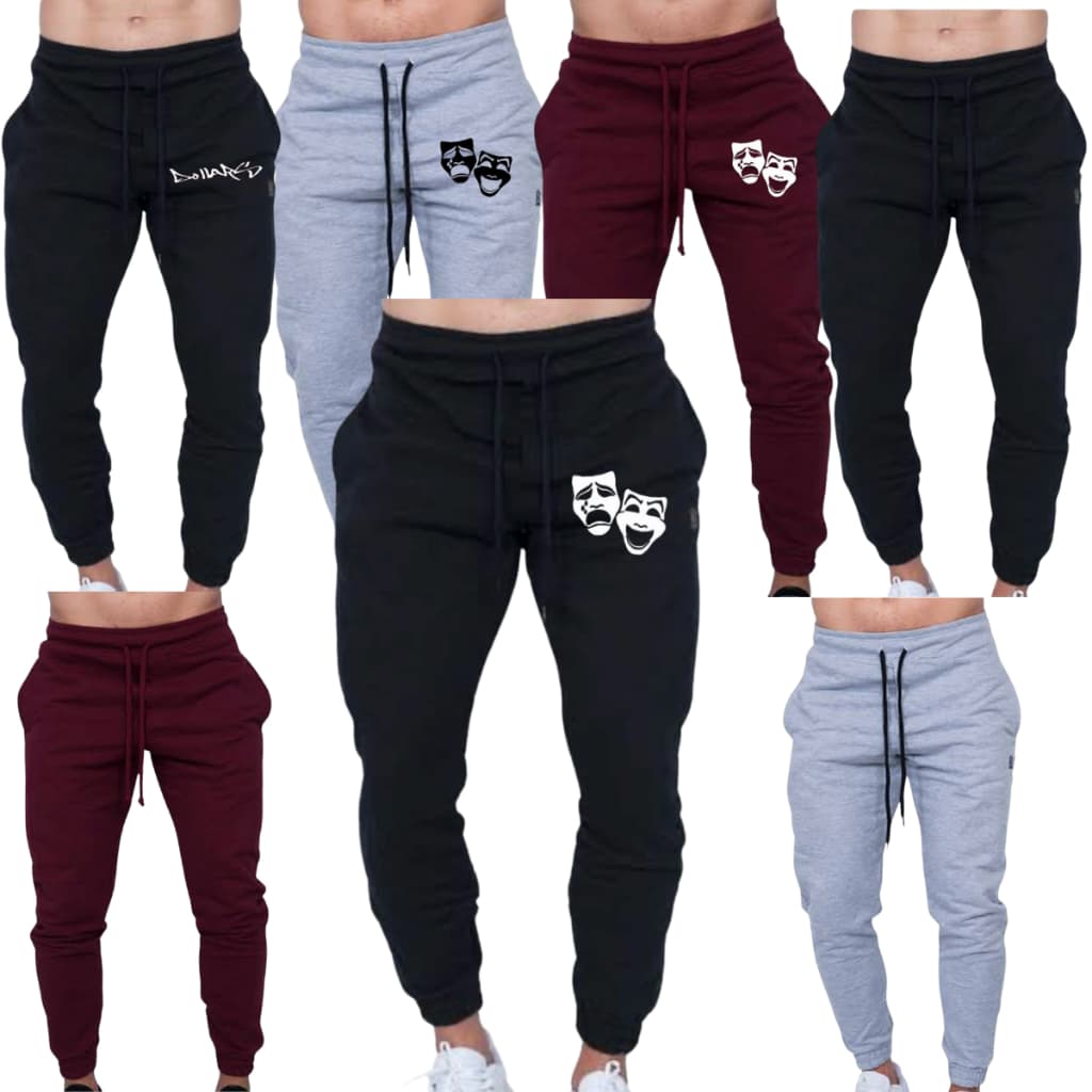 Calça Jogger Moletom Deus Fé Religião Gospel Masculino/Moletinho Academia Promoção Envio Rapído FULL