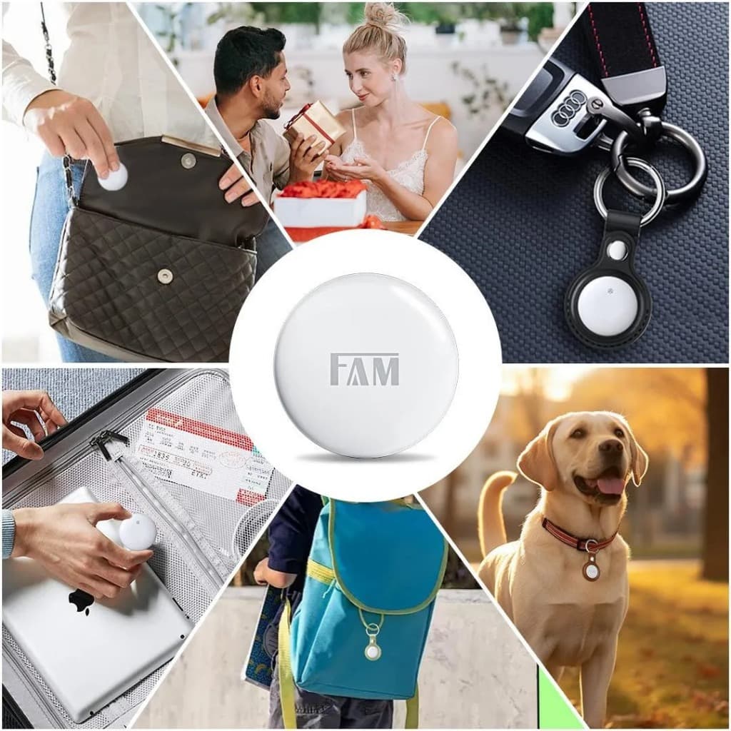 Rastreador Tag Compatível Apple Prova D'água Localizador Branco