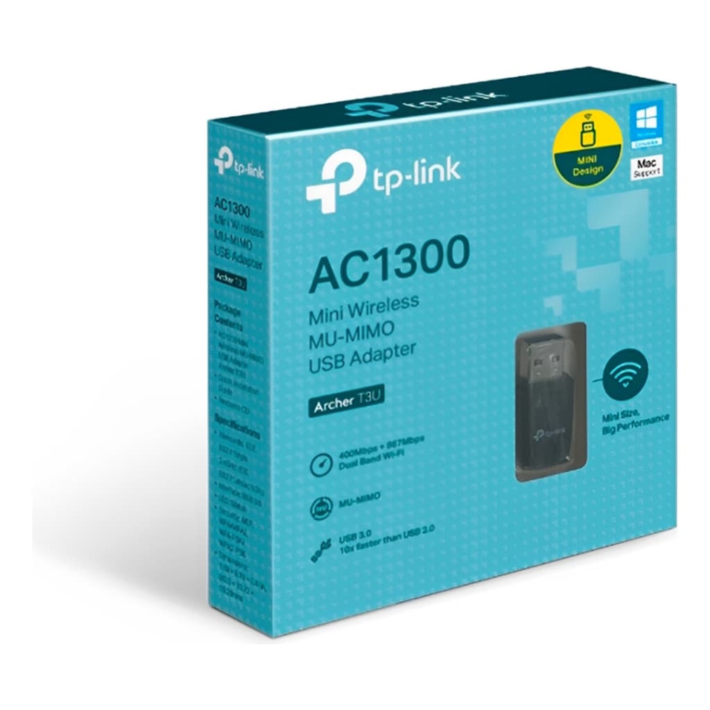 TP-Link Archer T3U preto 400 MB/s