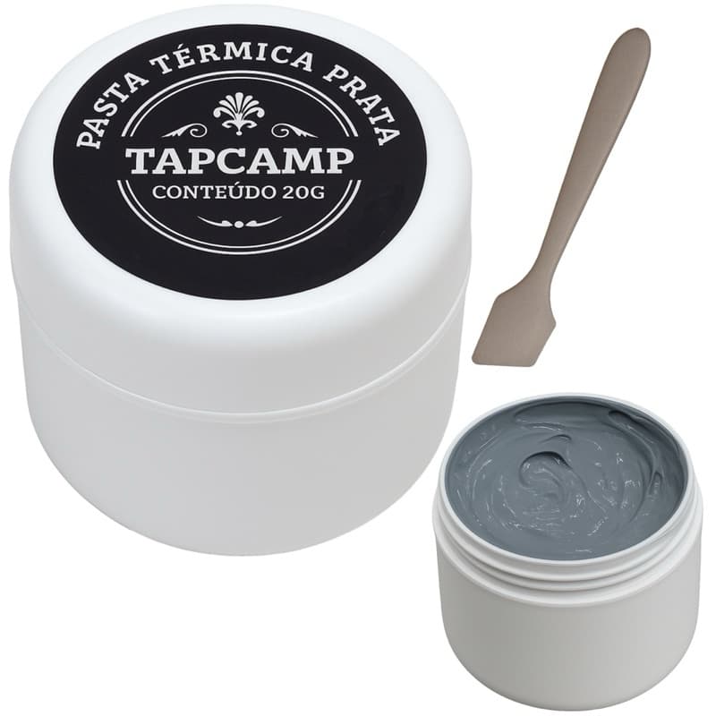 Pasta Térmica Prata, Tapcamp Silver Processador Pote 20 Gr