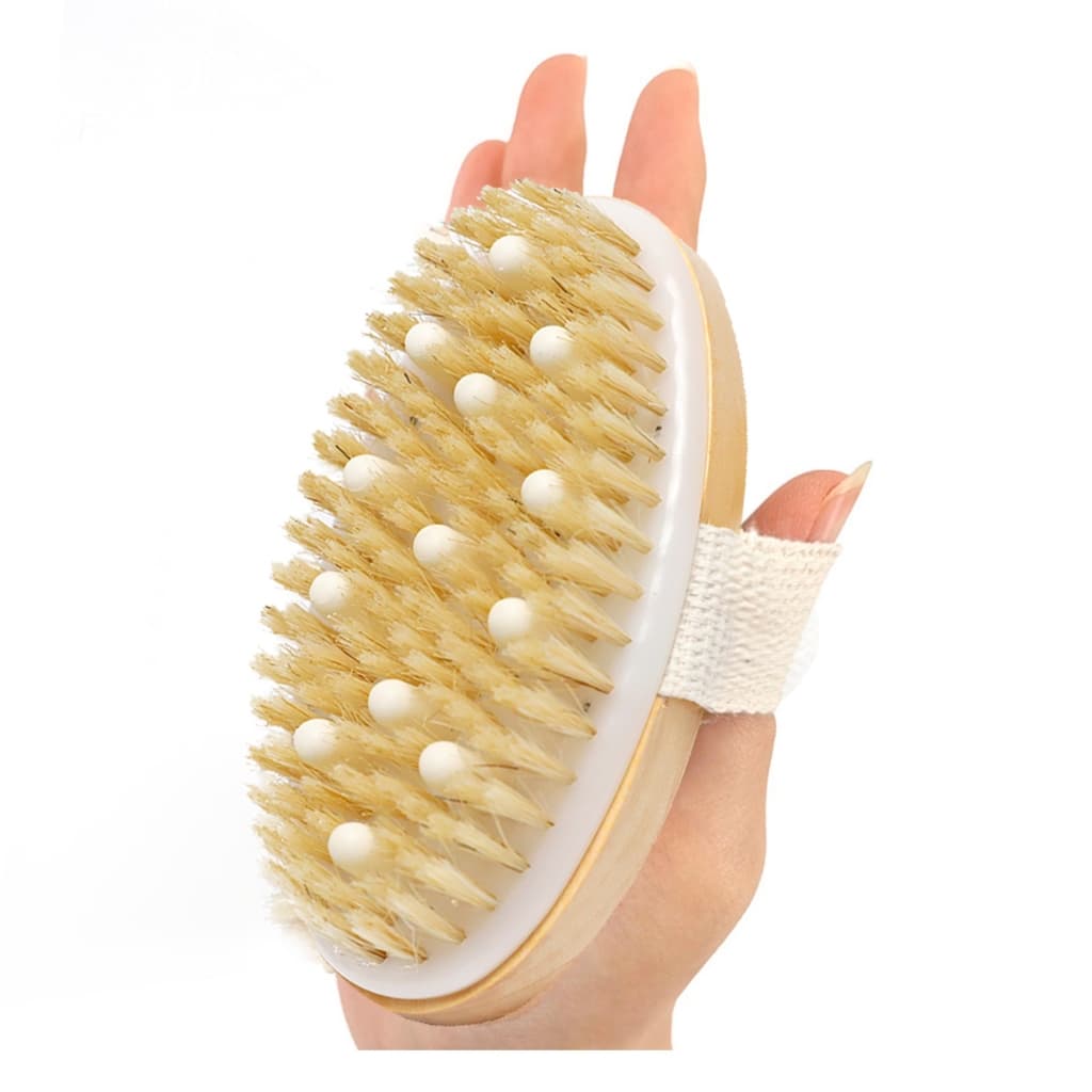 Escova Seca Massagem Celulite Lipedema Drenagem Linfática Oval