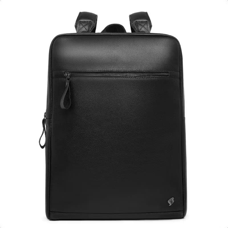 Mochila 100% Couro Legítimo Universitário Advogado Executivo para Notebook 15'6 polegadas