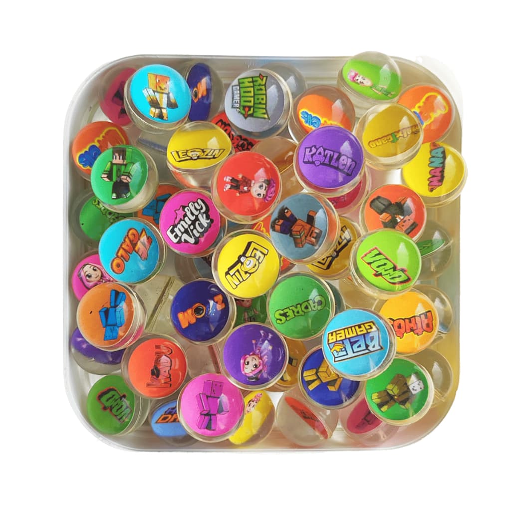 Bolinhas Pula Pula 27mm Minecraft Streamers Vending Machine