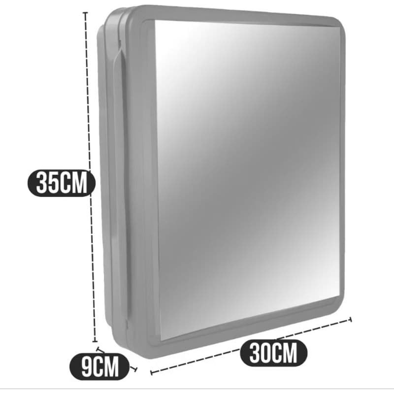 armario de banheiro com espelho plasbohn, armario moderno, armario com espelho