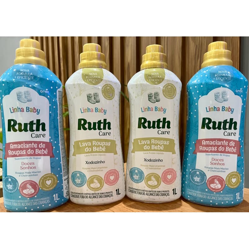 2 Lava Roupas baby care + 2 unidades Amaciante Baby Care Ruht