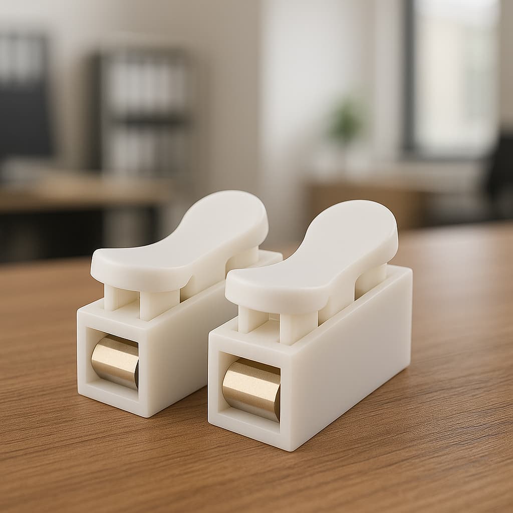 Emenda Rápida Conector de Fios 2 Vias Isolado Sem Solda